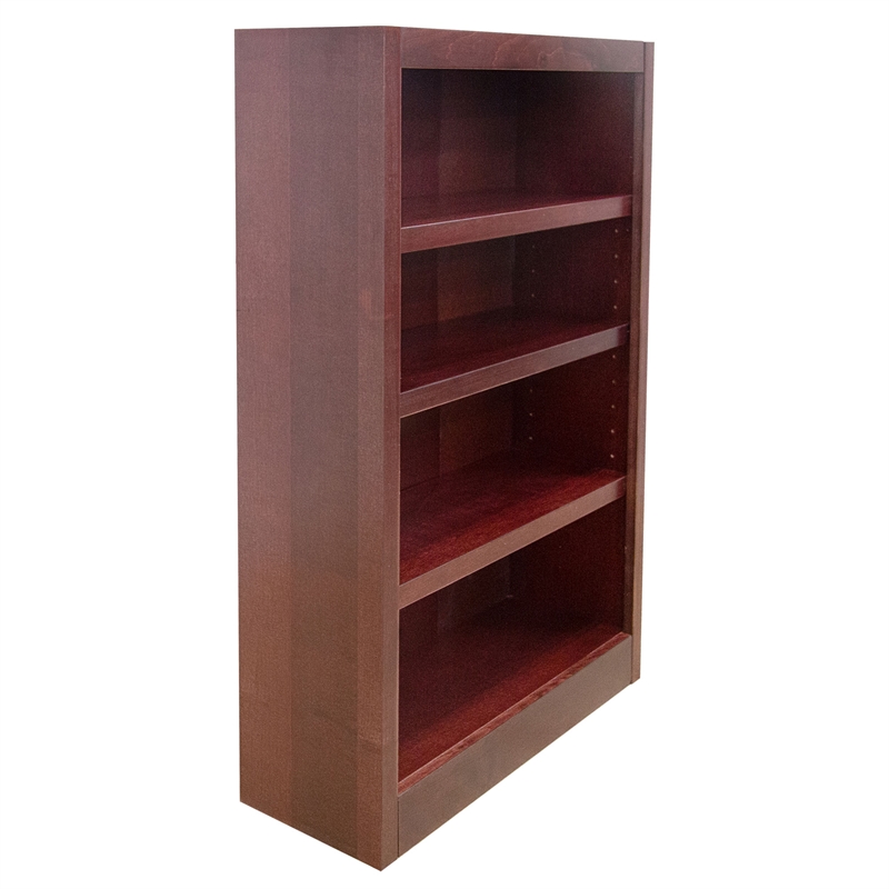 Maklaine Book Shelf - Wood Bookcase Furniture 30 x 48