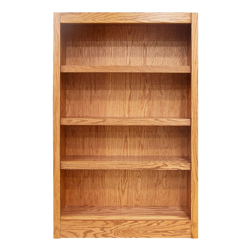 Maklaine Book Shelf - Wood Bookcase Furniture 30 x 48