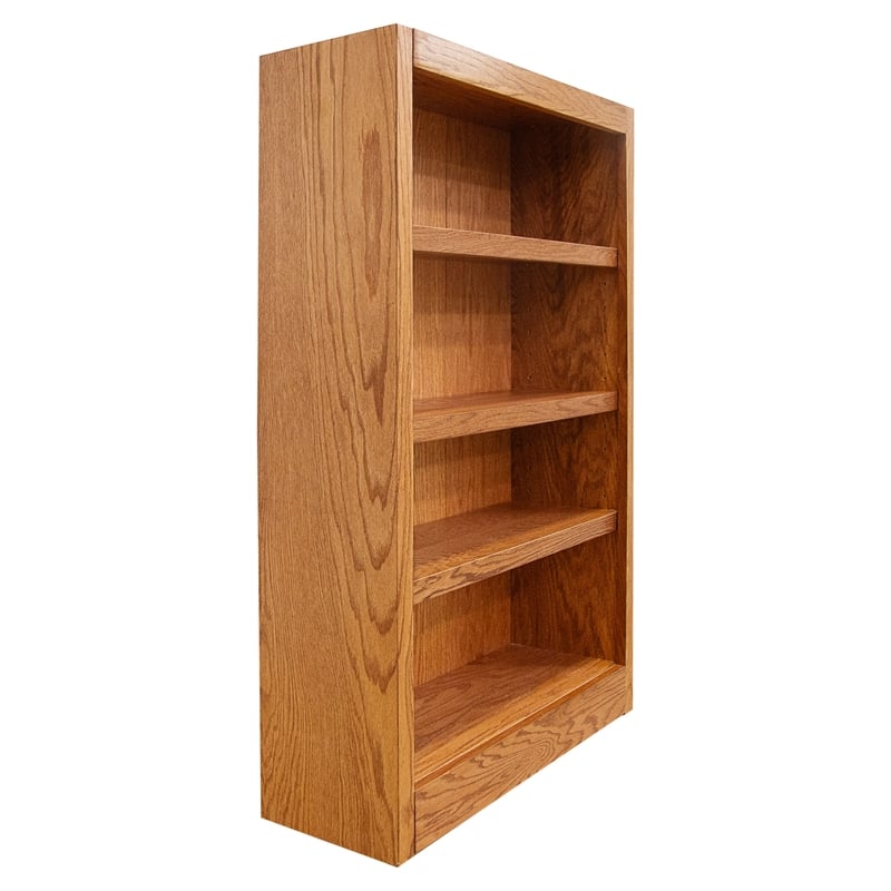 Maklaine Book Shelf - Wood Bookcase Furniture 30 x 48
