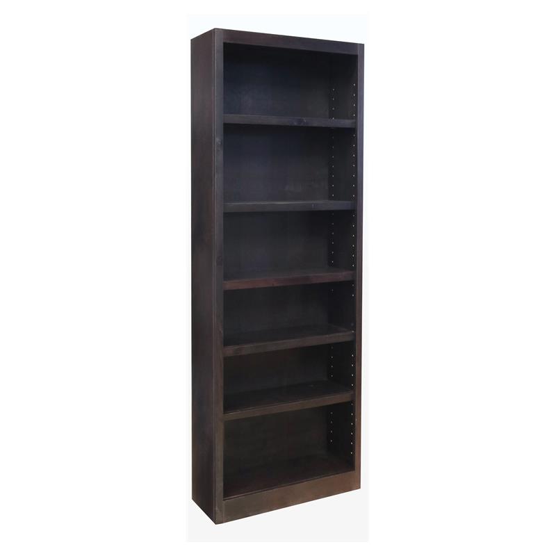 Maklaine Book Shelf - Tall Wood Bookcase Furniture 30 x 72