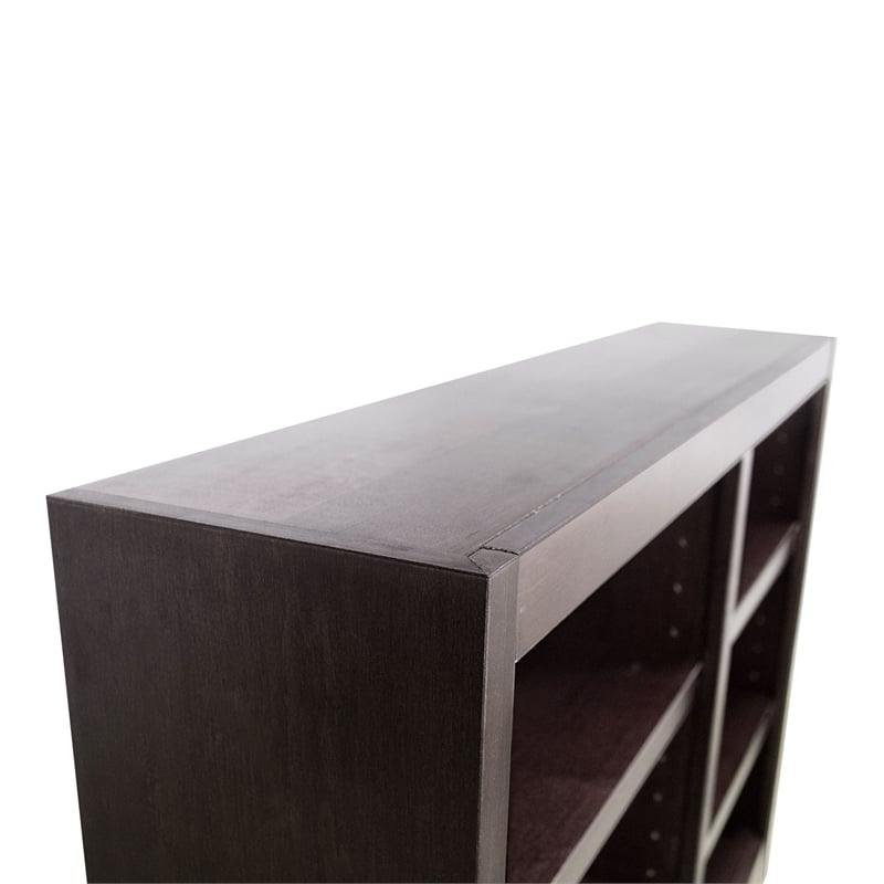 Maklaine Book Shelf - Wood Bookcase Furniture 48 x 36