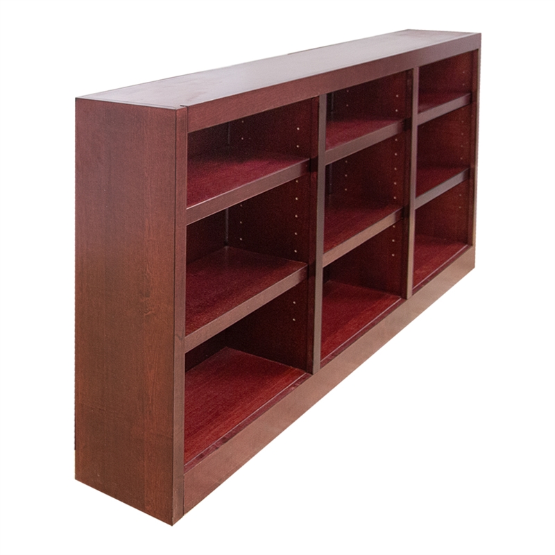 Maklaine Book Shelf - Wood Bookcase Furniture - 36 x 72