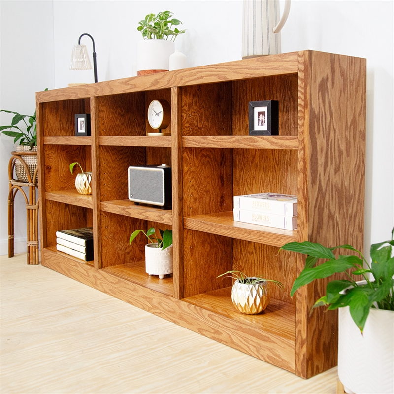 Maklaine Book Shelf - Wood Bookcase Furniture - 36 x 72