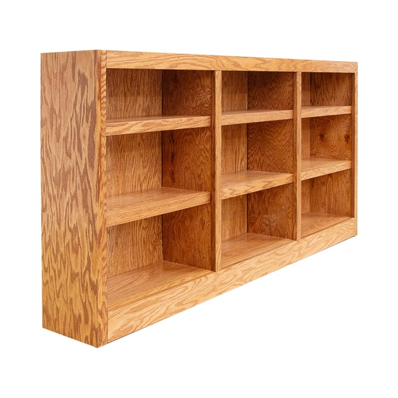 Maklaine Book Shelf - Wood Bookcase Furniture - 36 x 72