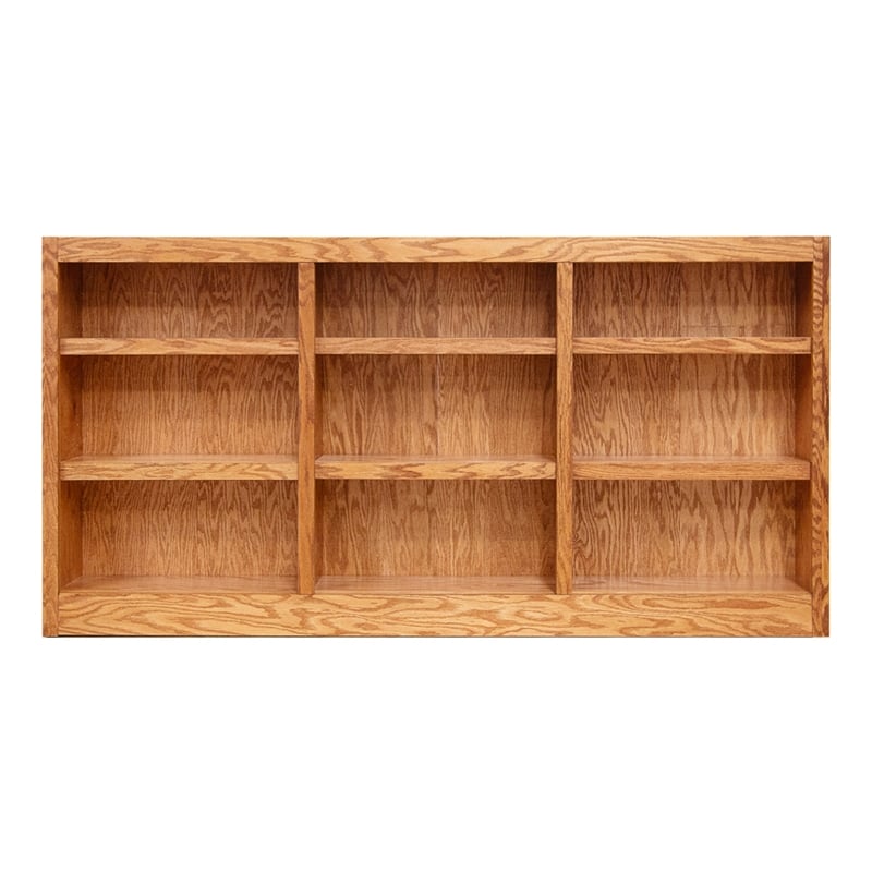 Maklaine Book Shelf - Wood Bookcase Furniture - 36 x 72