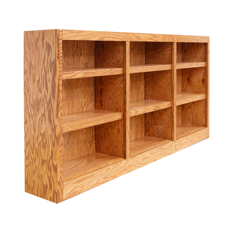 Maklaine Book Shelf - Wood Bookcase Furniture - 36 x 72