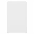 Maklaine Engineered Wood 2 Drawer Lateral File Cabinet in Pure White & Gray