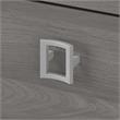 Maklaine Engineered Wood 2 Drawer Lateral File Cabinet in Pure White & Gray