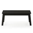 Maklaine Contemporary Engineered Wood Beginning Coffee Table in Espresso