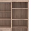 Maklaine Engineered Wood 25W Closet Organizer in Rustic Brown