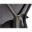 Maklaine Modern / Contemporary Mesh Gaming Fabric Chair Space Gray