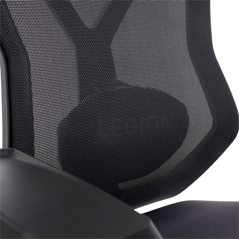 Maklaine Modern / Contemporary Mesh Gaming Fabric Chair Space Gray