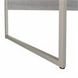 Maklaine Engineered Wood 60W x 30D Computer Table Desk in Platinum Gray