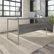 Maklaine Engineered Wood 60W x 30D Computer Table Desk in Platinum Gray