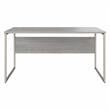 Maklaine Engineered Wood 60W x 30D Computer Table Desk in Platinum Gray