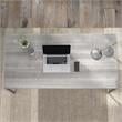 Maklaine Engineered Wood 60W x 30D Computer Table Desk in Platinum Gray