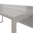 Maklaine Engineered Wood 60W x 30D Computer Table Desk in Platinum Gray