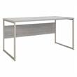 Maklaine Engineered Wood 60W x 30D Computer Table Desk in Platinum Gray
