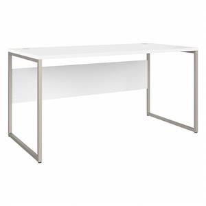 Maklaine Engineered Wood 60W x 30D Computer Table Desk in White