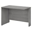 Maklaine Contemporary Engineered Wood 42W Desk Return in Platinum Gray