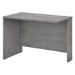 Maklaine Contemporary Engineered Wood 42W Desk Return in Platinum Gray