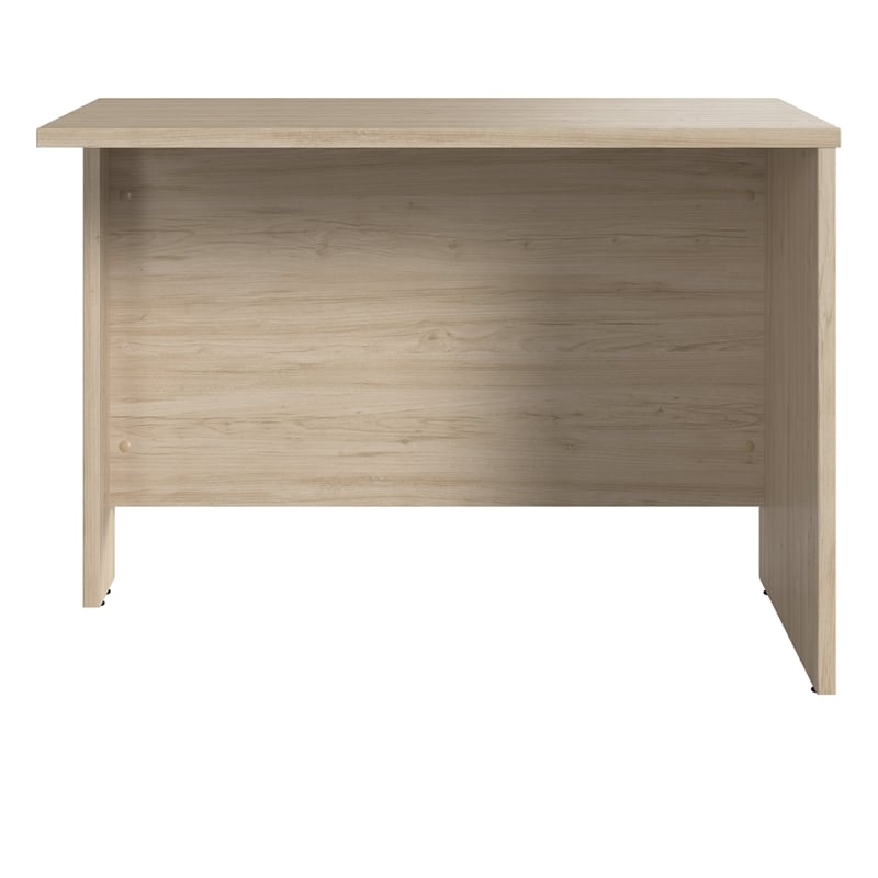 Maklaine Contemporary Engineered Wood 42W Desk Return in Natural Elm