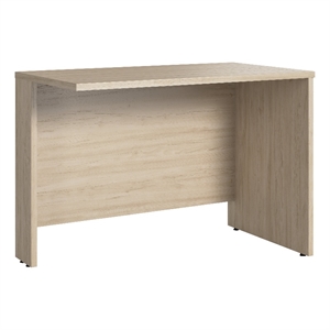 Maklaine Contemporary Engineered Wood 42W Desk Return in Natural Elm
