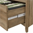 Maklaine Contemporary 2 Drawer File Cabinet in Reclaimed Pine