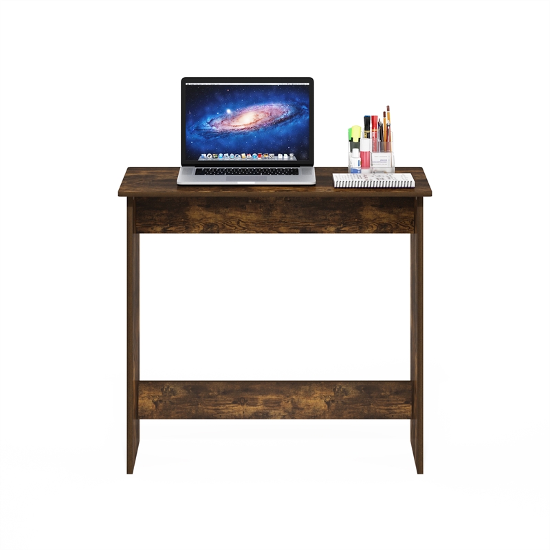 Maklaine Engineered Wood Contemporary Study Table in Amber Pine