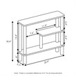 Maklaine Turn-N-Tube Wood Slim Space Saving Storage Rack in Espresso/Black