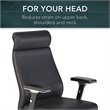 Maklaine Contemporary High Back Leather Executive Office Chair