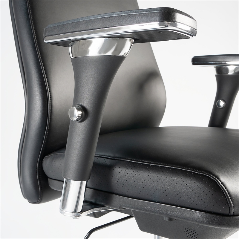 Maklaine Contemporary High Back Leather Executive Office Chair
