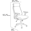 Maklaine Contemporary High Back Leather Executive Office Chair