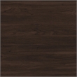 Maklaine Engineered Wood Tall 5 Shelf Bookcase in Black Walnut