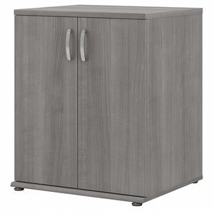 Maklaine Engineered Wood Laundry Room Cabinet with Doors in Platinum Gray