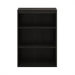 Maklaine Contemporary Engineered Wood 3-Tier Open Shelf in Espresso