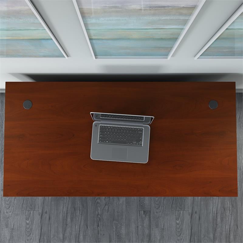 Maklaine Engineered Wood 60W x 30D Office Desk in Hansen Cherry