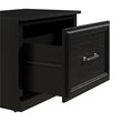 Maklaine Engineered Wood 24W Hall Tree & Shoe Bench w/ Drawer in Black Oak
