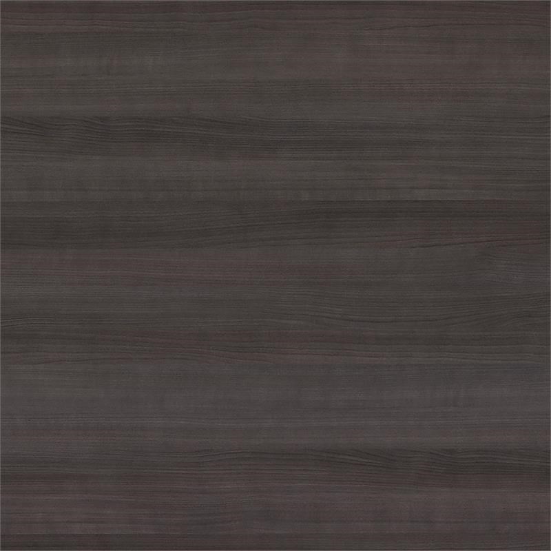 Maklaine Engineered Wood Tall Linen Cabinet with Doors in Storm Gray