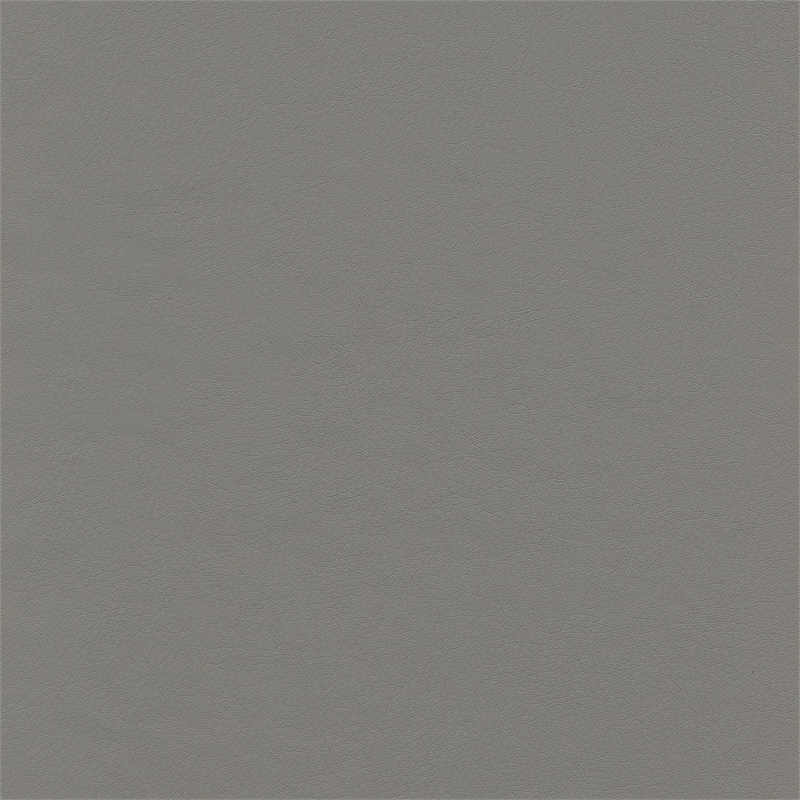 Maklaine High Back Leather Executive Office Chair in Light Gray Leather