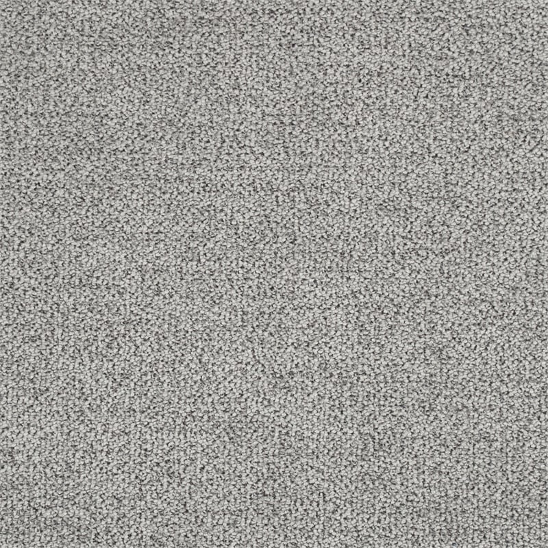 Maklaine Mid Back Armless Office Chair with Wheels in Cool Gray Fabric