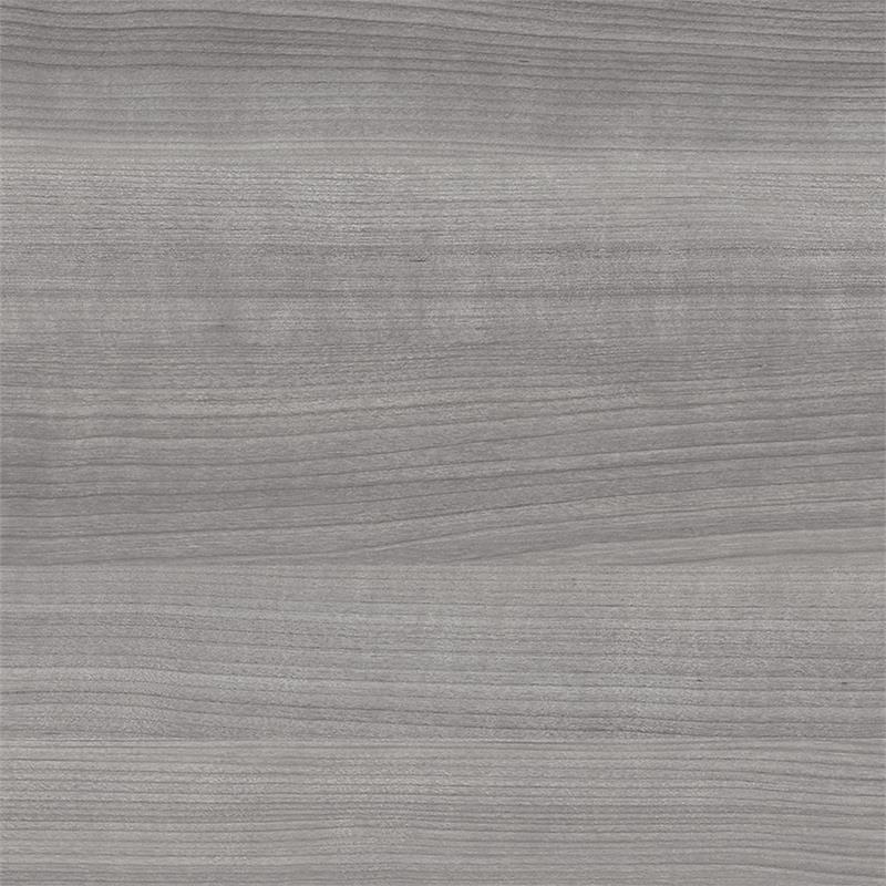 Maklaine Engineered Wood Tall Storage Cabinet with Doors in Platinum Gray