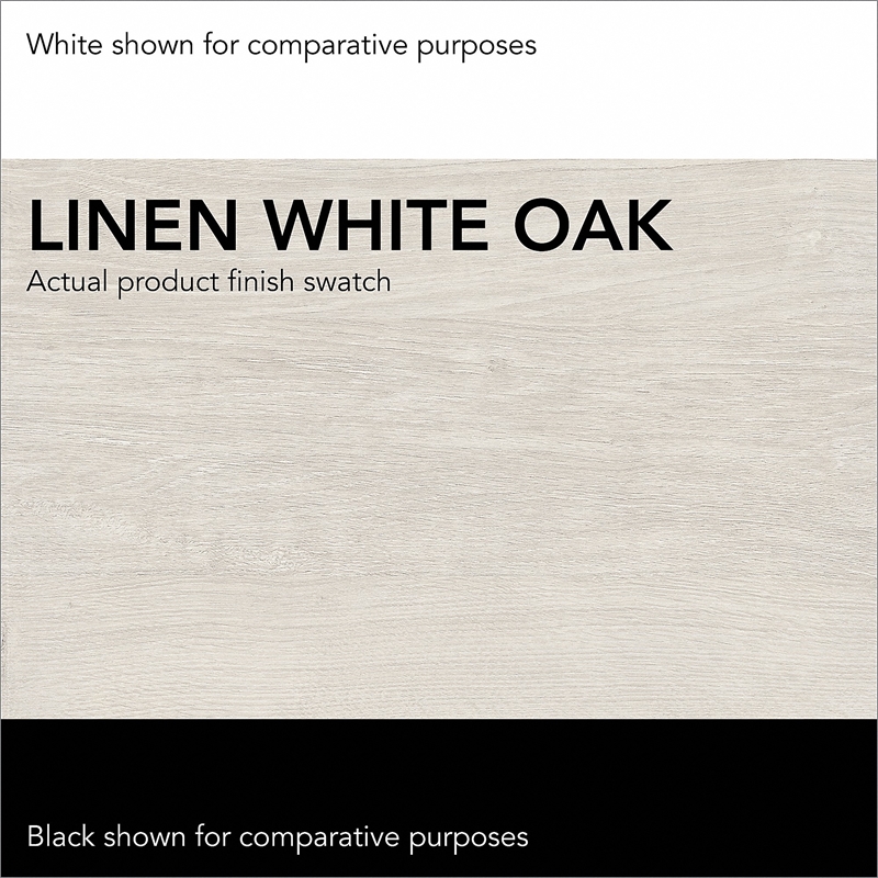 Maklaine Engineered Wood 2 Drawer Lateral File Cabinet in Linen White Oak