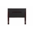 Maklaine Coastal Coastal Rattan/Wood Queen Headboard in Gray