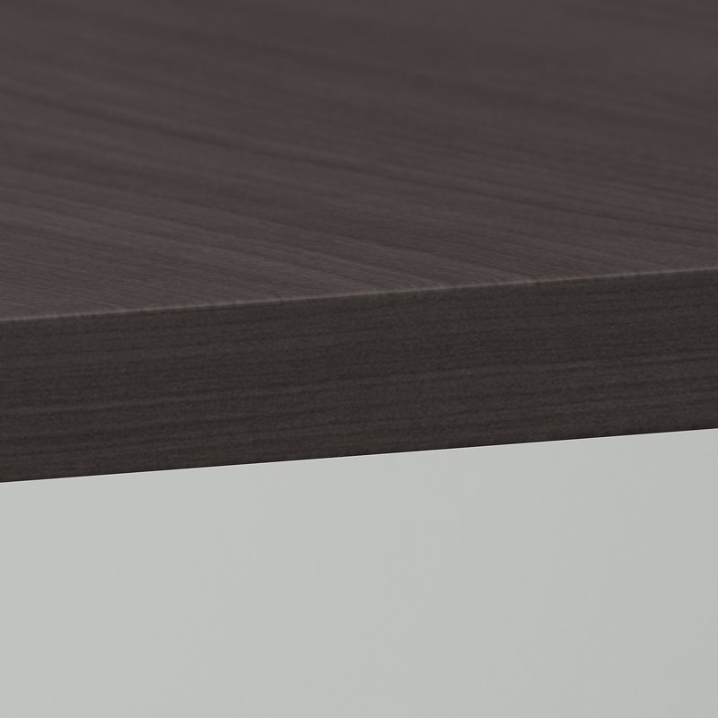 Maklaine Transitional 42W Round Conference Table in Storm Gray