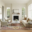 Maklaine 9' x 12' Ivory Pink Fabric Bohemian Area Rug (9' x 12')