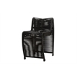 Maklaine Coastal Rope Counter Stool in Black Finish Set of 2
