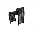 Maklaine Coastal Rope Counter Stool in Black Finish Set of 2