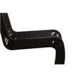 Maklaine Coastal Rope Counter Stool in Black Finish Set of 2