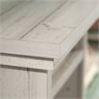Maklaine Engineered Wood Full-Queen Bookcase Headboard in White Plank